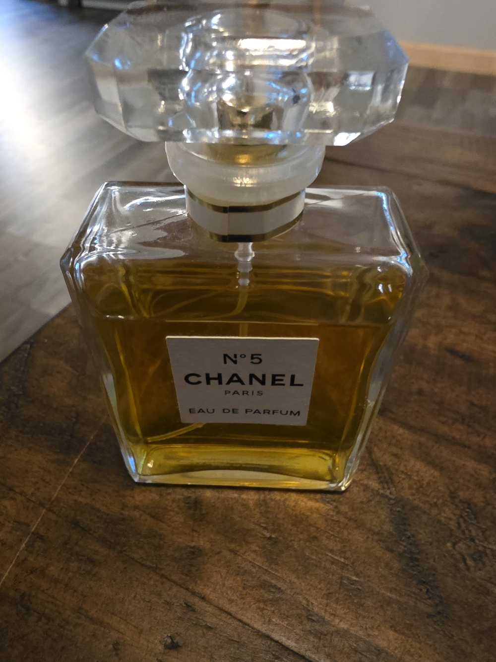 CHANEL No.5 Glass Perfume Bottle in Amber and Clear